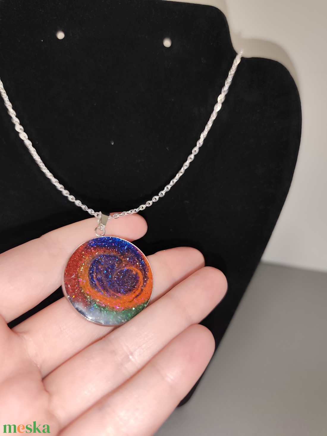 Kozmosz nyaklánc  - ékszer - nyaklánc - medálos nyaklánc - Meska.hu