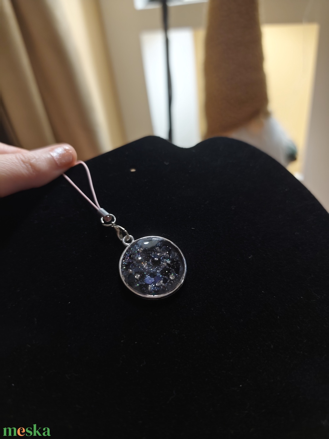 Csillogó mobil dísz  - táska & tok - kulcstartó & táskadísz - kulcstartó - Meska.hu