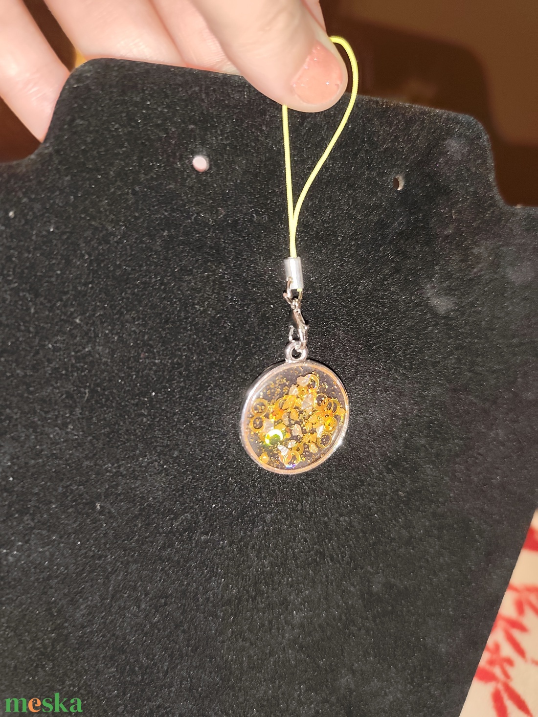 Csillogó mobil dísz  - táska & tok - kulcstartó & táskadísz - kulcstartó - Meska.hu