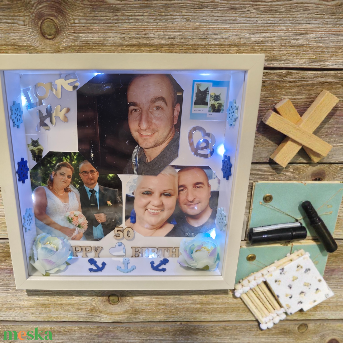 Emlék vilagitó képkeret  - otthon & életmód - dekoráció - kép & falikép - képkeret - Meska.hu