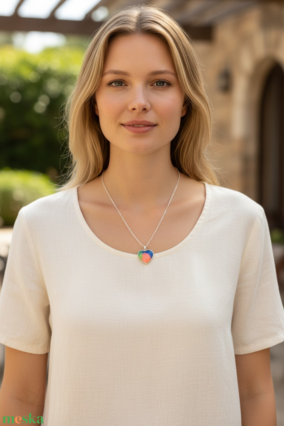 Szív nyakl�nc  - ékszer - nyaklánc - medálos nyaklánc - Meska.hu