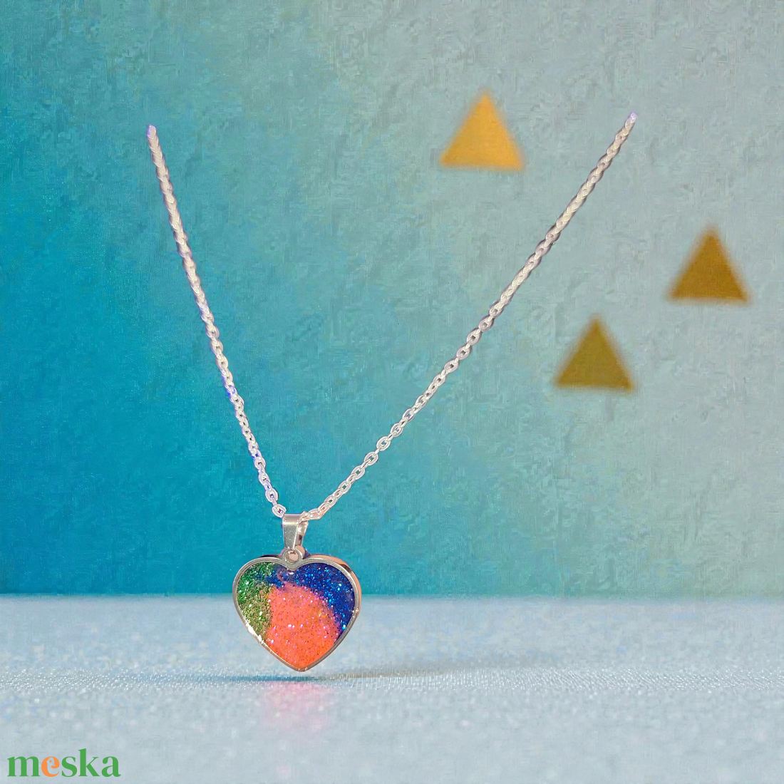 Szív nyakl�nc  - ékszer - nyaklánc - medálos nyaklánc - Meska.hu
