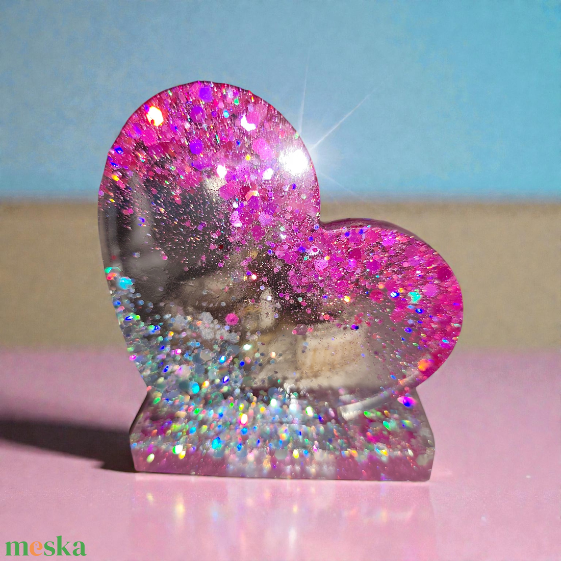 Szivecske emlékőr - otthon & életmód - virágdekoráció - virágdíszek - asztali virágdísz - Meska.hu