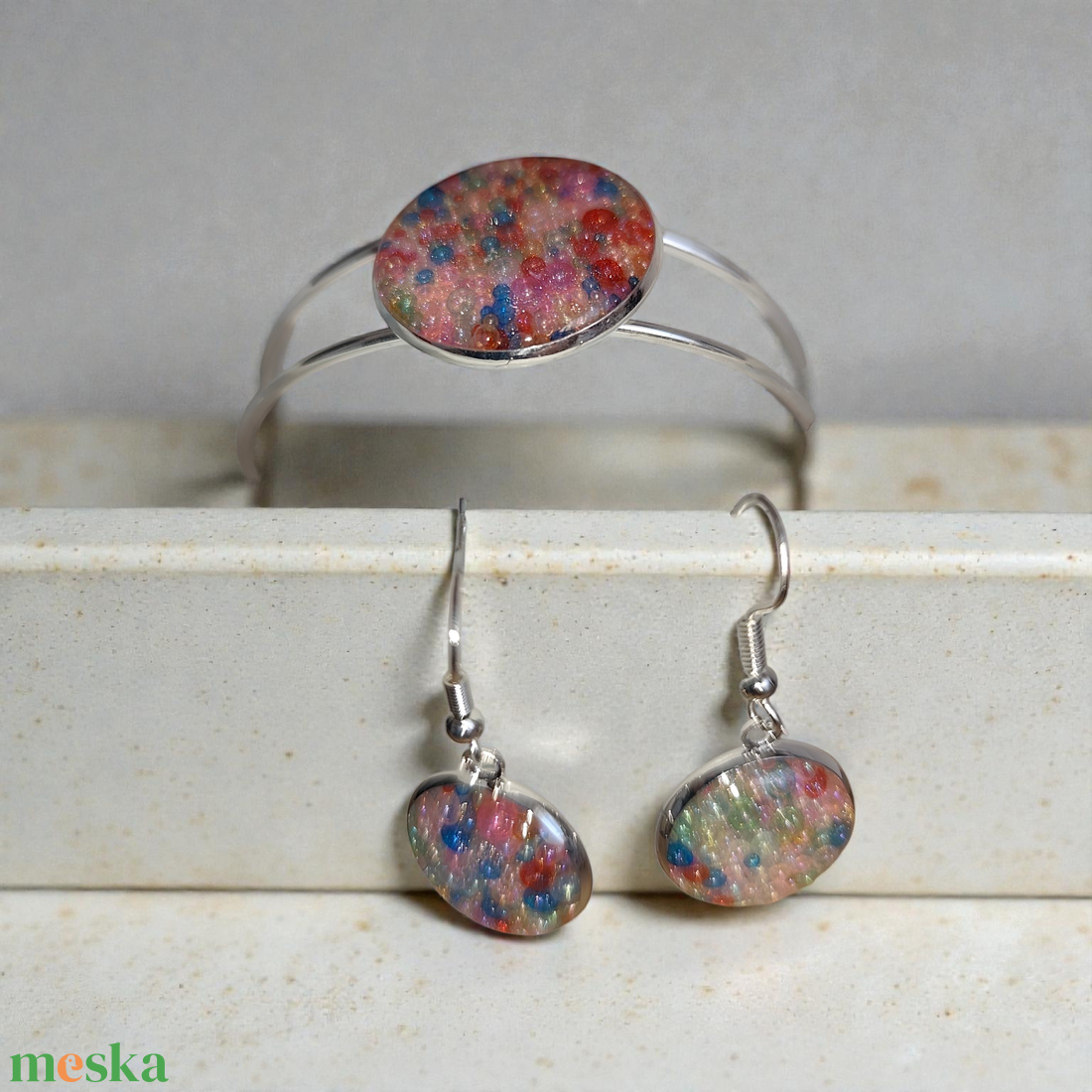 Karkötő +fülbevaló szett - ékszer - ékszerszett - Meska.hu