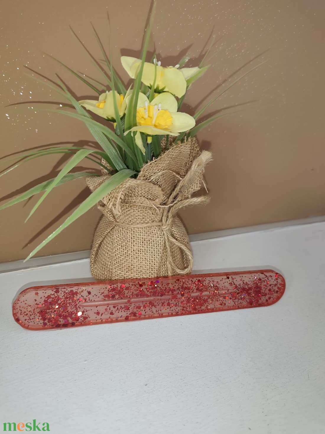 Piros füstölő tartó - otthon & életmód - dekoráció - spiritualitás - füstölő és füstölőtartó - Meska.hu