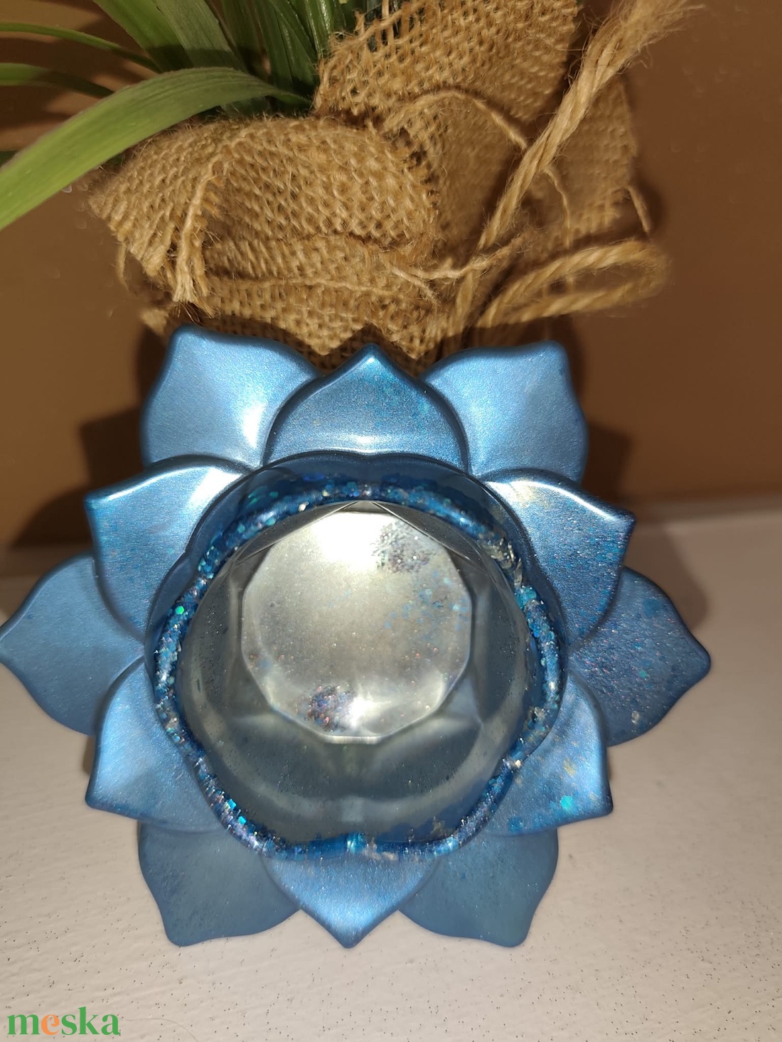 Lótusz virág ,mécses tartó - otthon & életmód - gyertya, illat, aroma - mécses és mécsestartó - Meska.hu