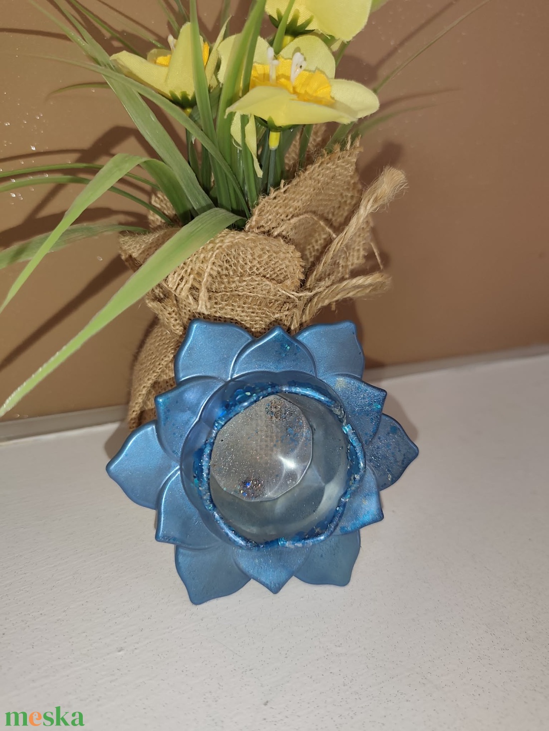 Lótusz virág ,mécses tartó - otthon & életmód - gyertya, illat, aroma - mécses és mécsestartó - Meska.hu