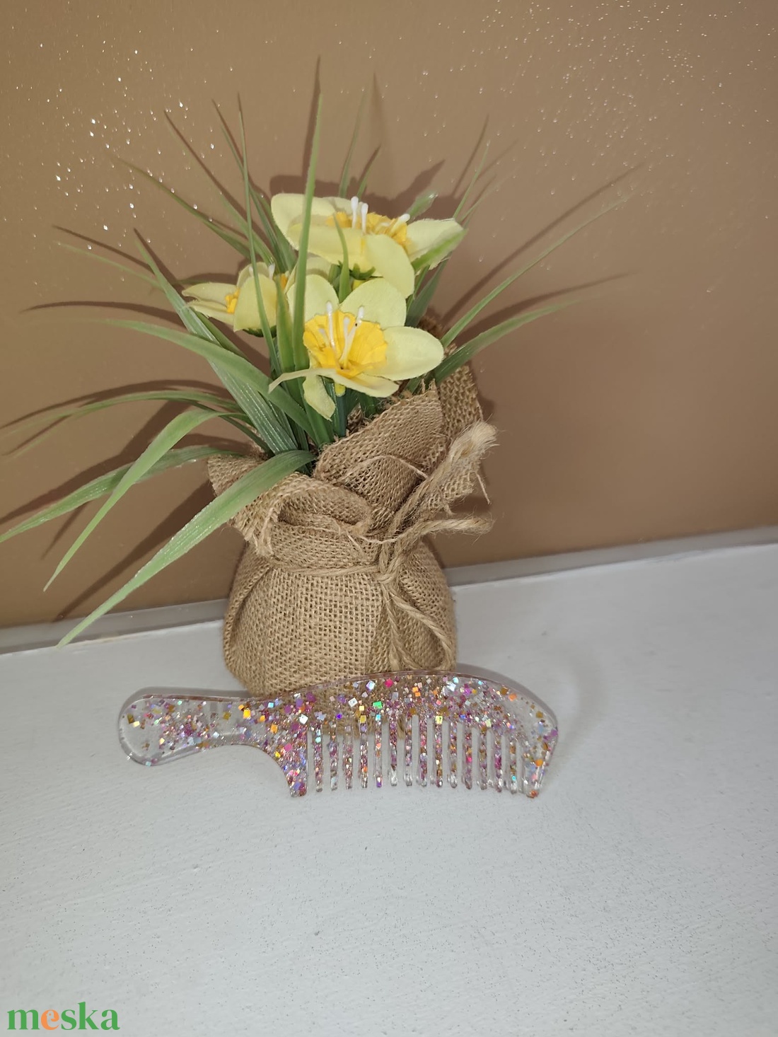 Csillogó fésű - esküvő - hajdísz - fésűs hajdísz - Meska.hu