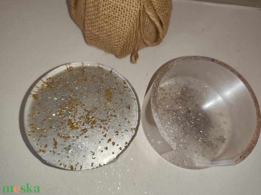 Pohár alátét 4db+tartó - otthon & életmód - konyhafelszerelés, tálalás - tálalás - tányér- és poháralátét - Meska.hu