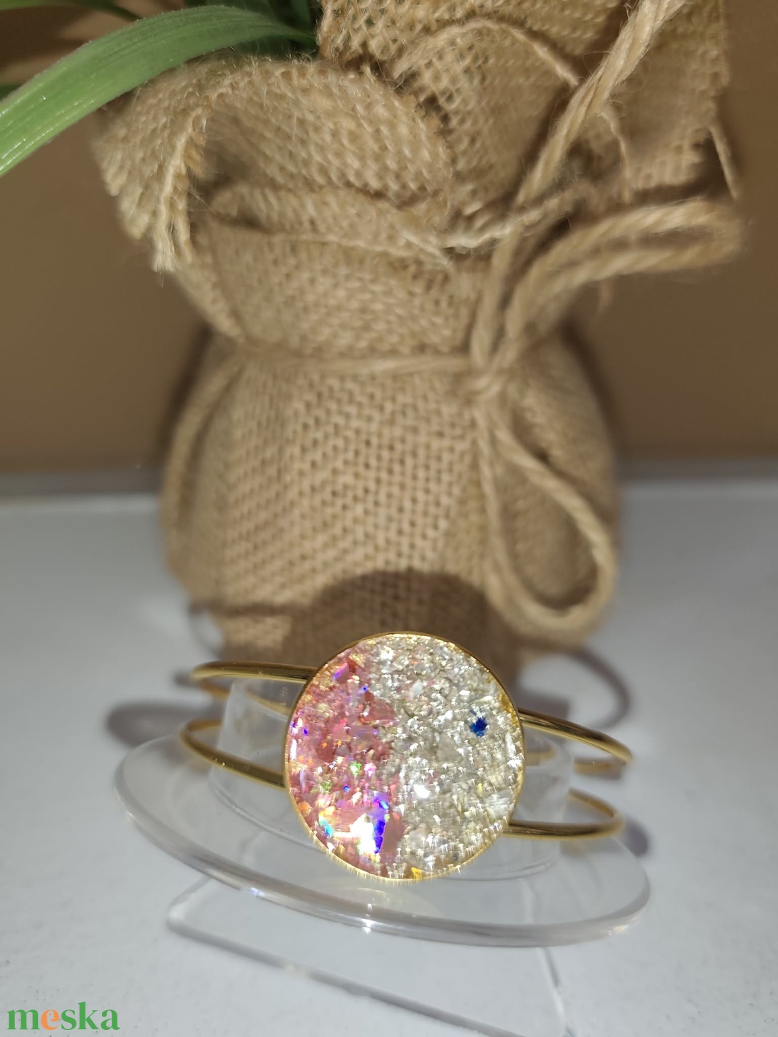 Csillogó karperec - ékszer - karkötő - karperec - Meska.hu