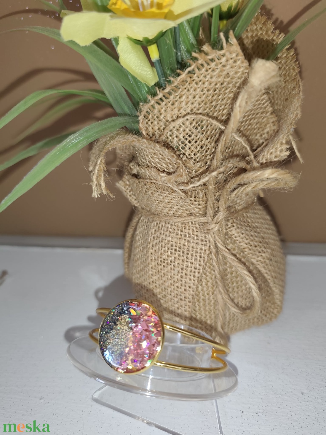 Csillogó karperec - ékszer - karkötő - karperec - Meska.hu