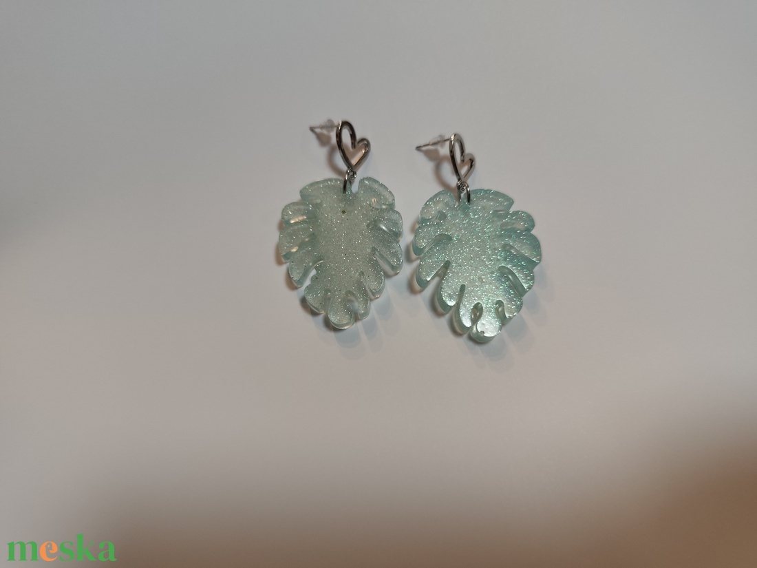 Falevél fulbevaló  - ékszer - fülbevaló - lógó fülbevaló - Meska.hu