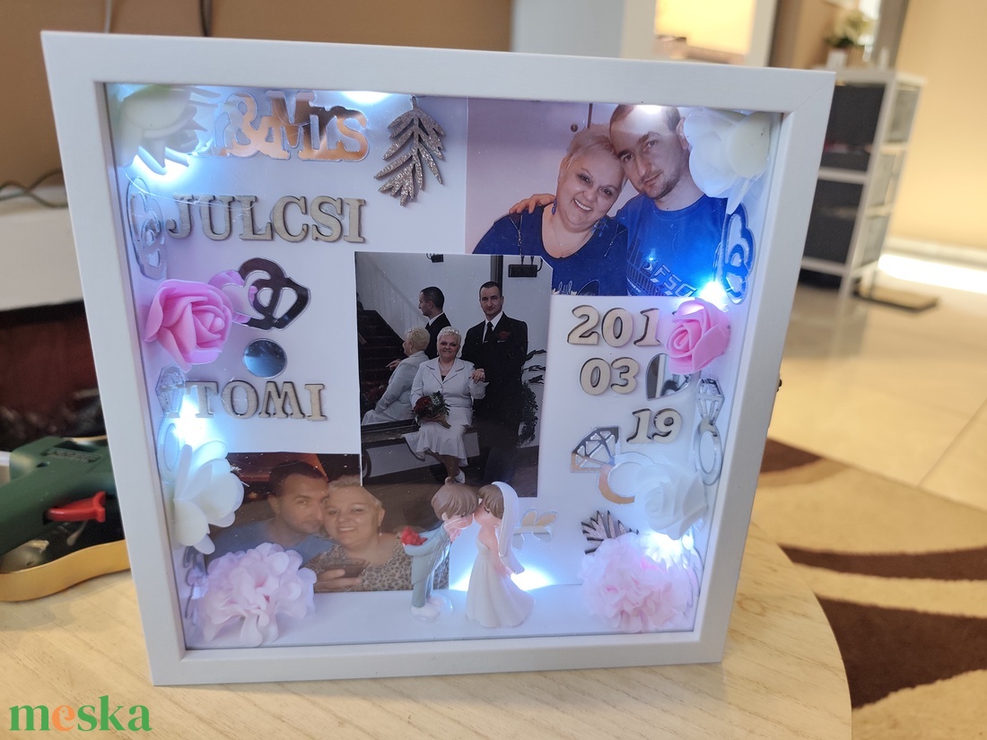 Emlék vilagitó képkeret  - otthon & életmód - dekoráció - kép & falikép - képkeret - Meska.hu