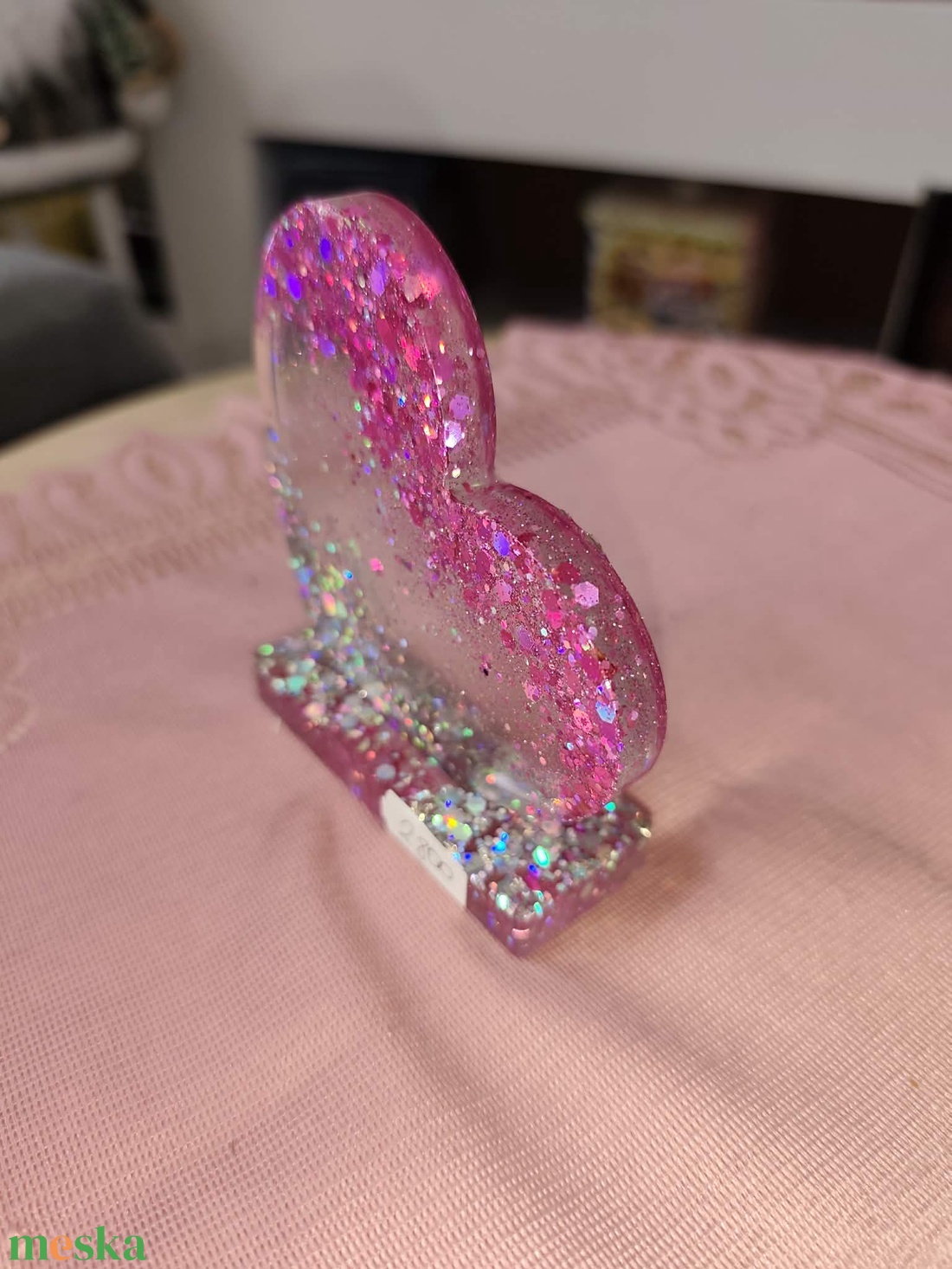 Szivecskés asztali dísz - otthon & életmód - dekoráció - asztal és polc dekoráció - asztaldísz - Meska.hu