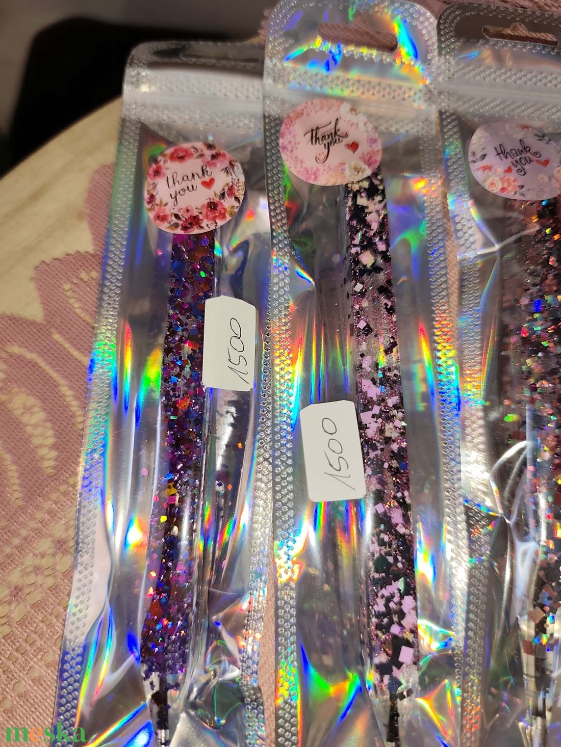 EPOXYBÓL KÉSZÜLT SZÉPSÉGES TOLLAK  - FEKETE SZÍN - otthon & életmód - papír, írószer - ceruza & toll - Meska.hu