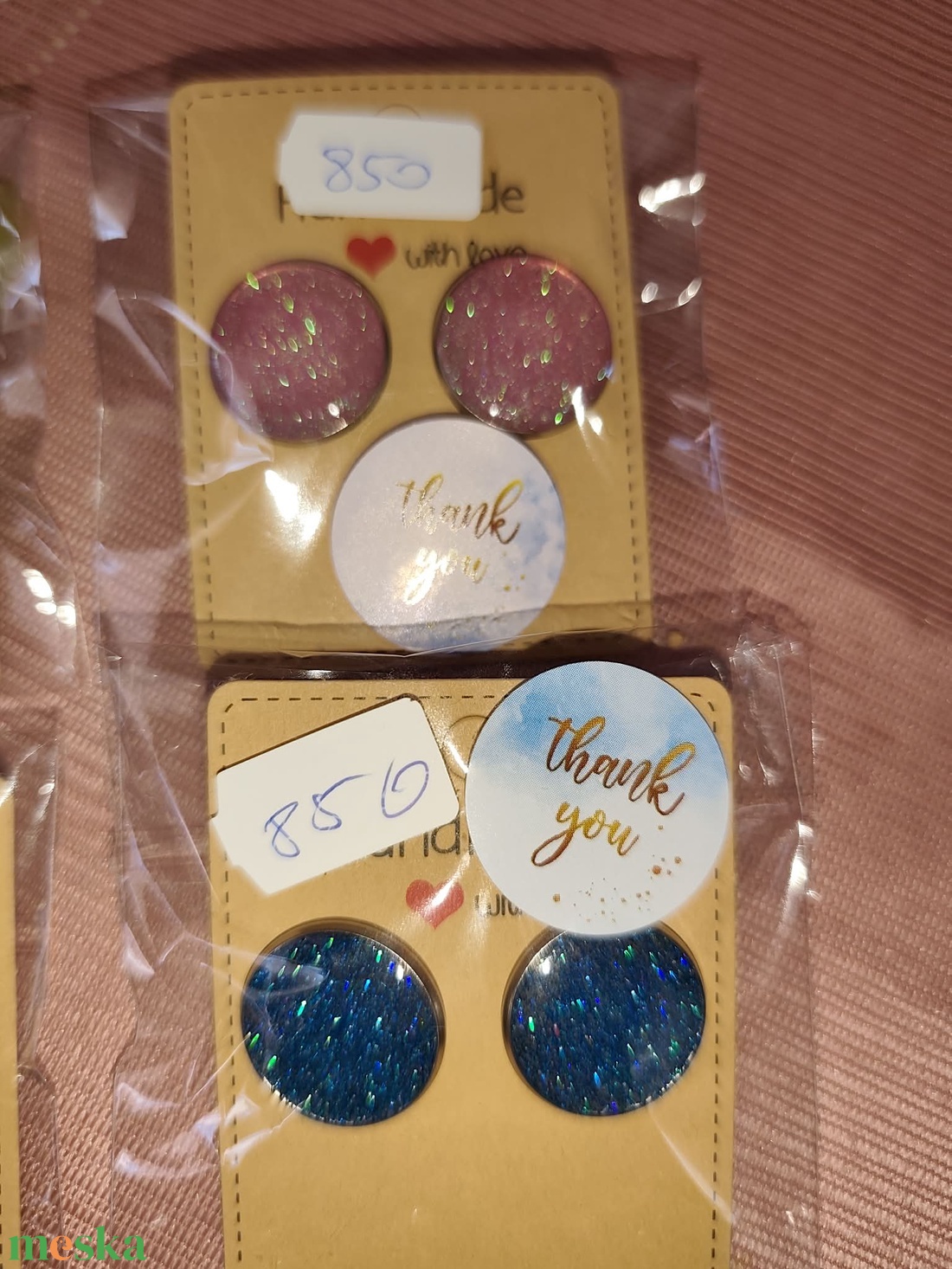 Szépséges színes fülbevalók - ékszer - fülbevaló - pötty fülbevaló - Meska.hu