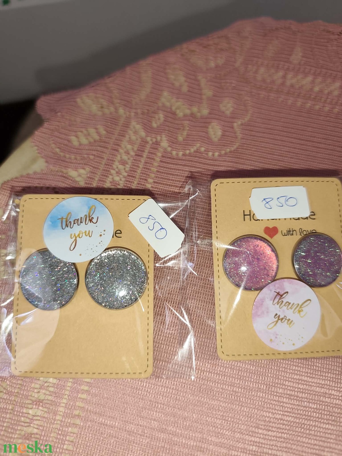 Színjátsszós fülbevalók - ékszer - fülbevaló - pötty fülbevaló - Meska.hu