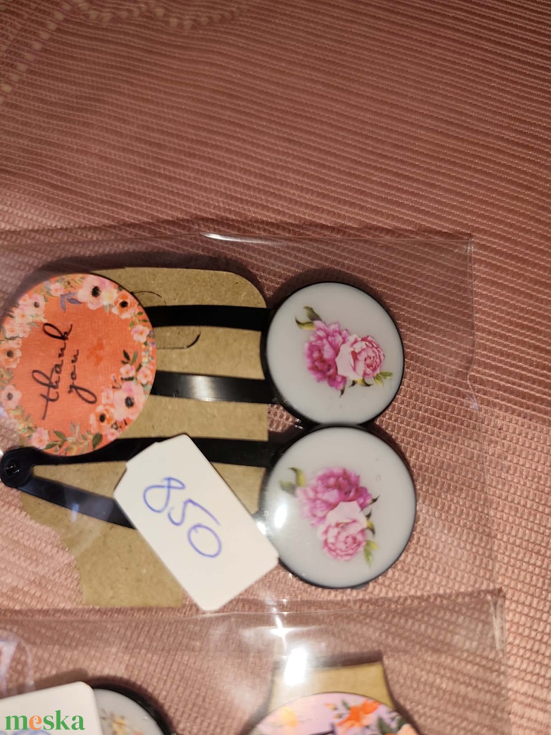 Virágos csattok - ruha & divat - hajdísz & hajcsat - hajcsat & hajtű - Meska.hu