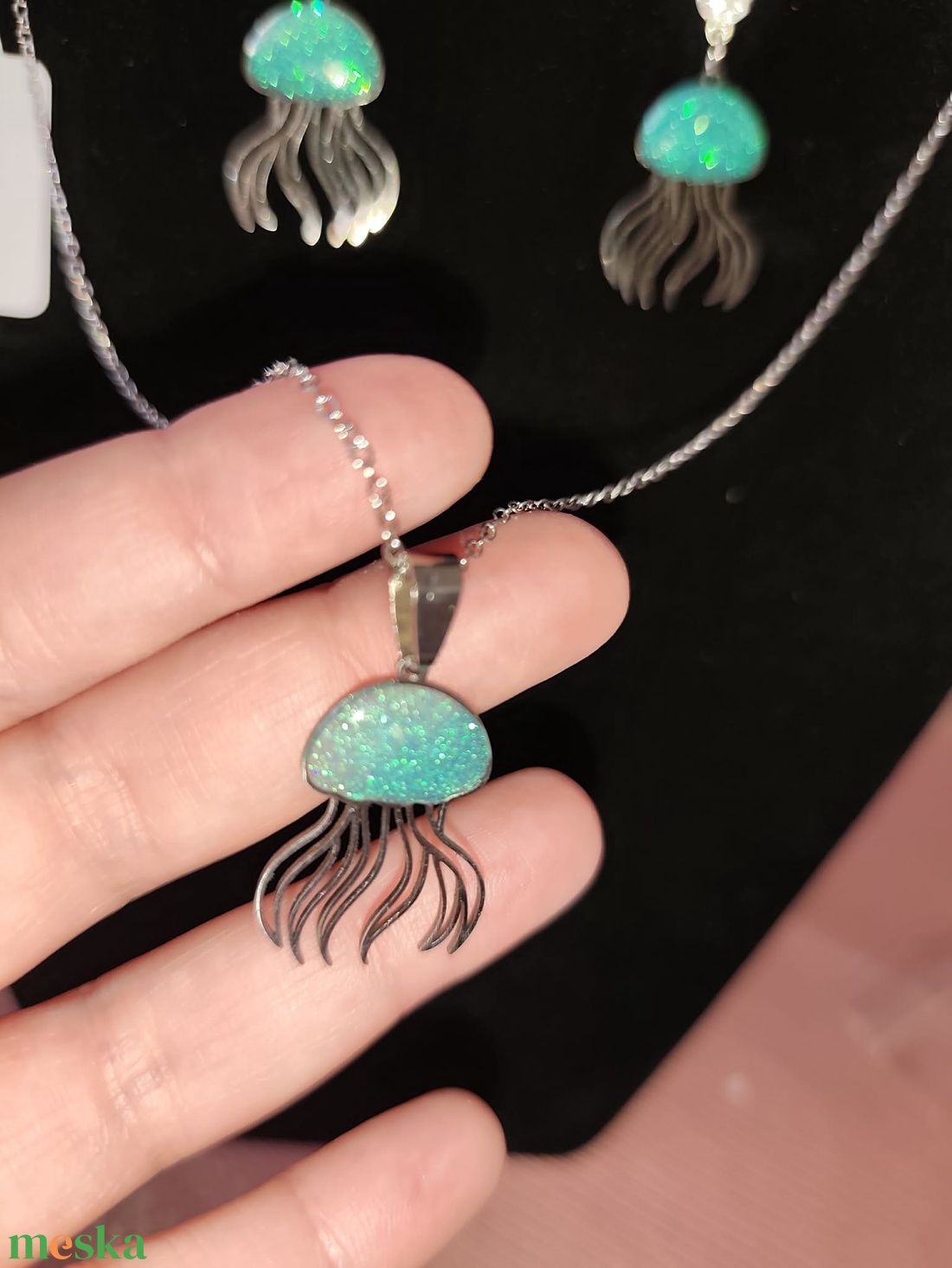 Medúza ékszerszett - ékszer - ékszerszett - Meska.hu