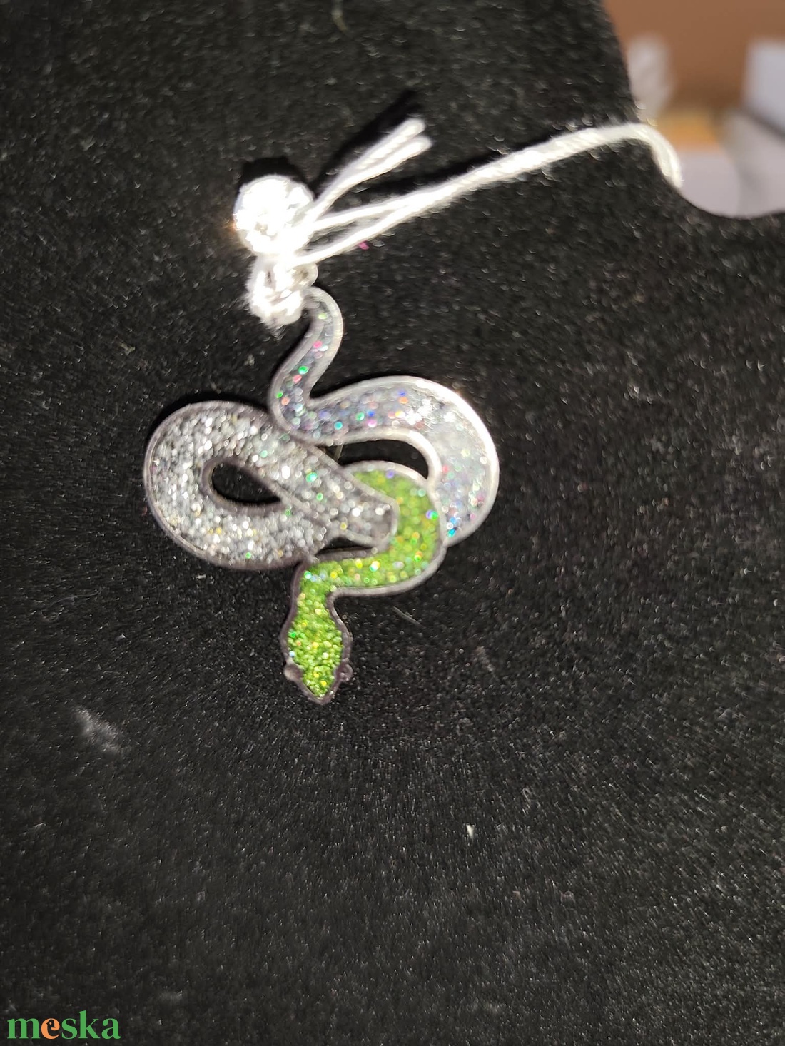 Kígyós Fülbevaló - ékszer - fülbevaló - lógó fülbevaló - Meska.hu