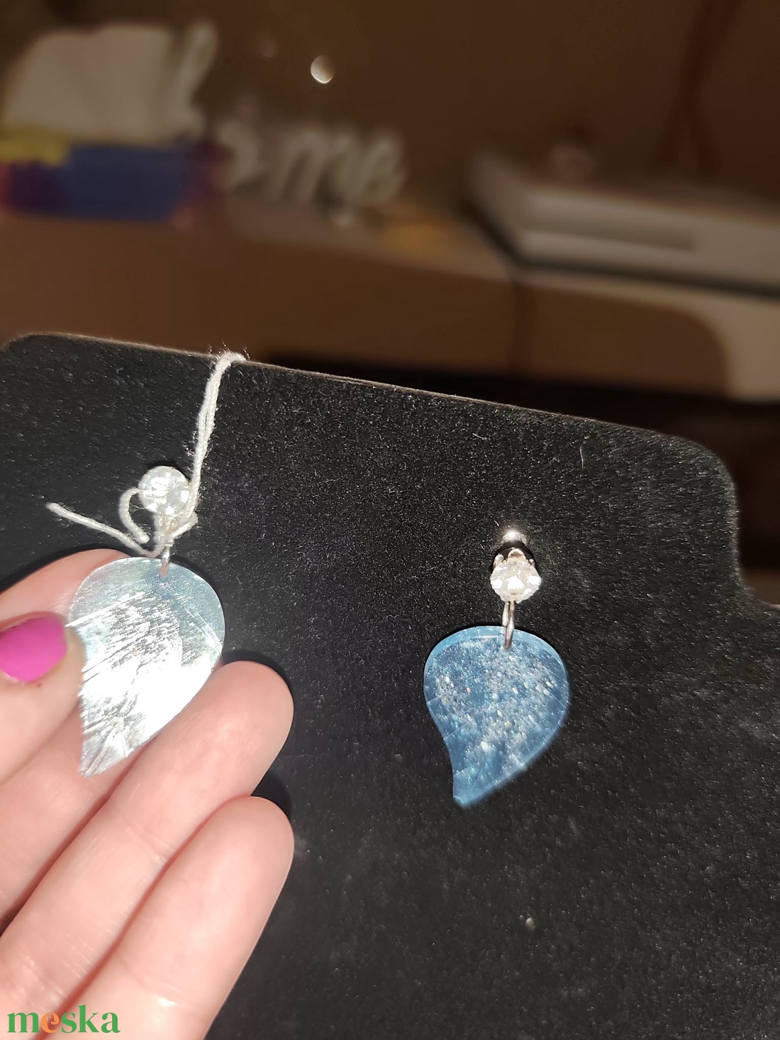 Tünde fülbevaló - ékszer - fülbevaló - lógó fülbevaló - Meska.hu