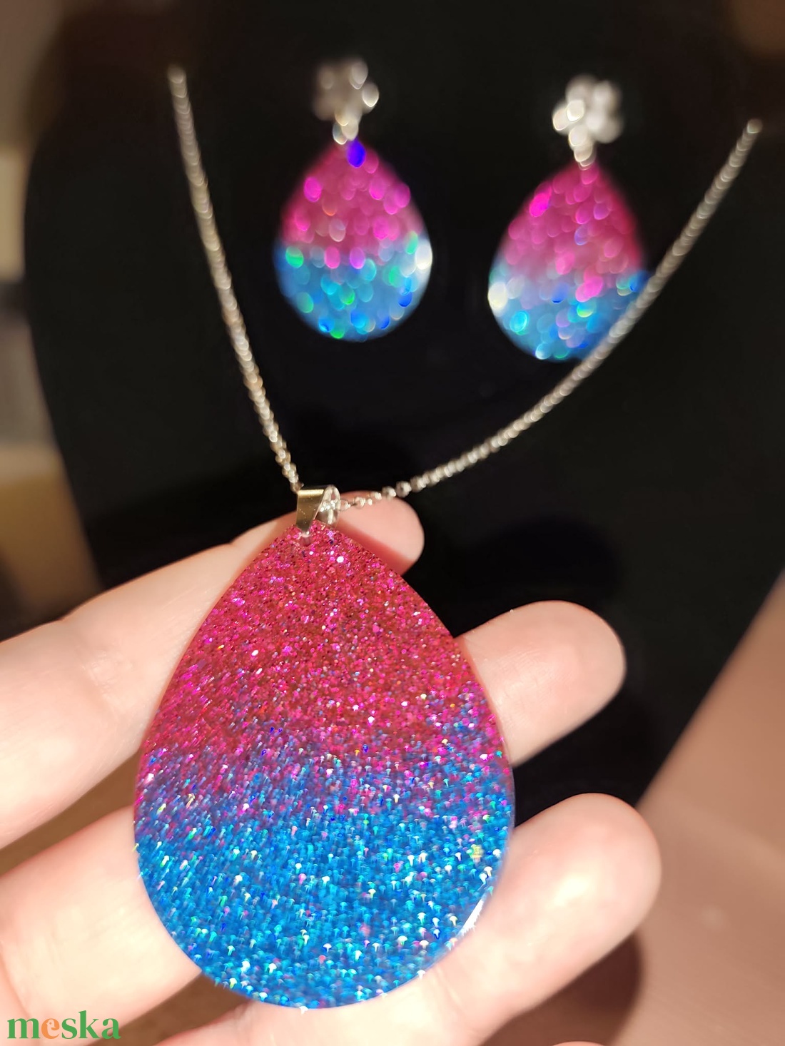 Nyári színátmenetes ékszerszett - ékszer - ékszerszett - Meska.hu