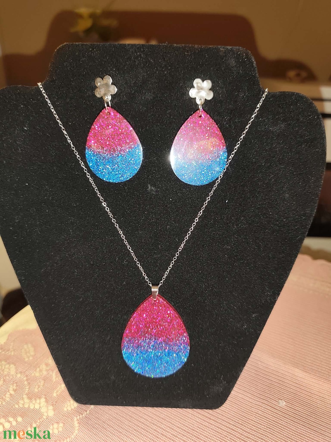 Nyári színátmenetes ékszerszett - ékszer - ékszerszett - Meska.hu