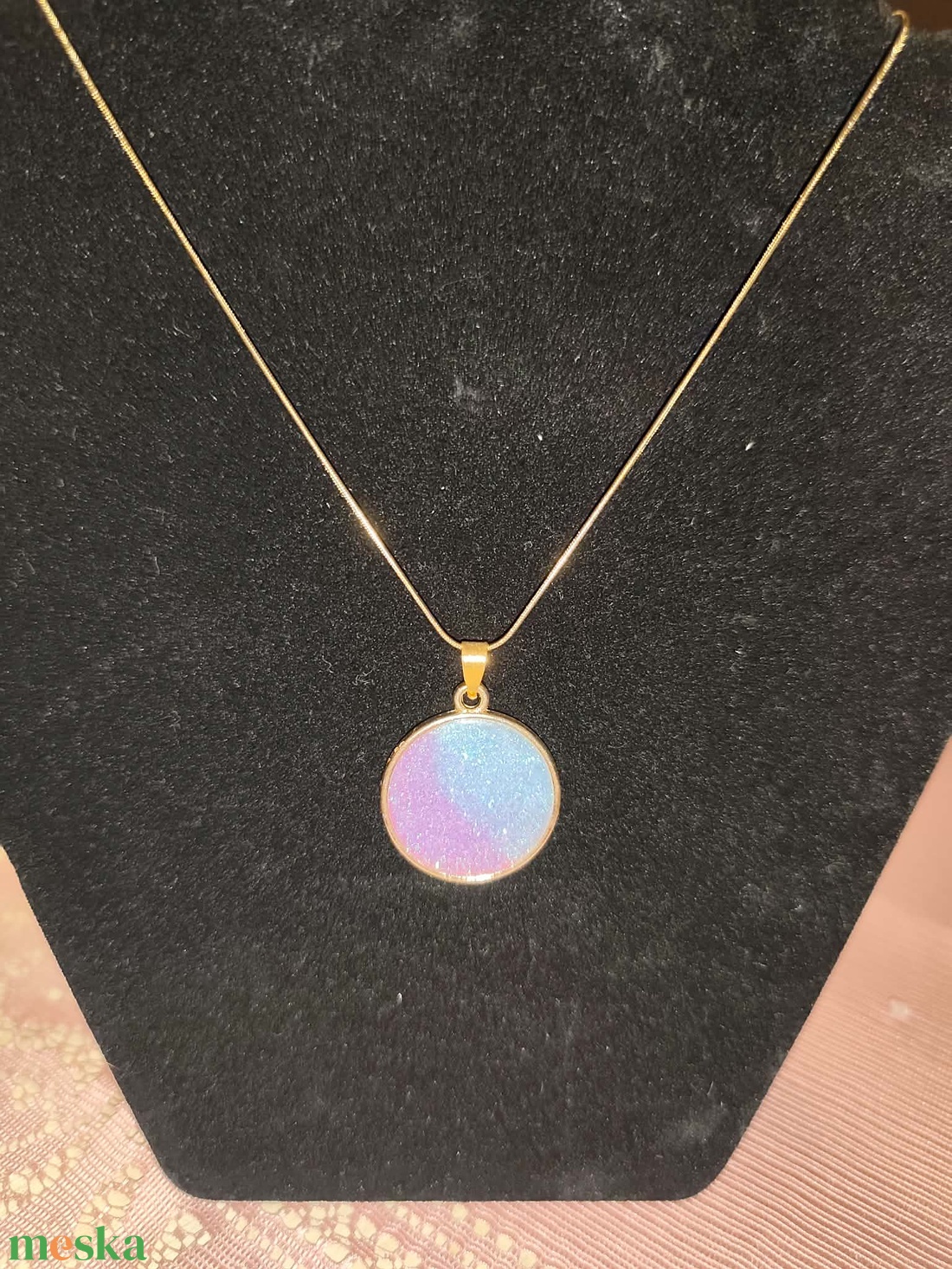 Színátmenetes nyaklánc - ékszer - nyaklánc - medálos nyaklánc - Meska.hu