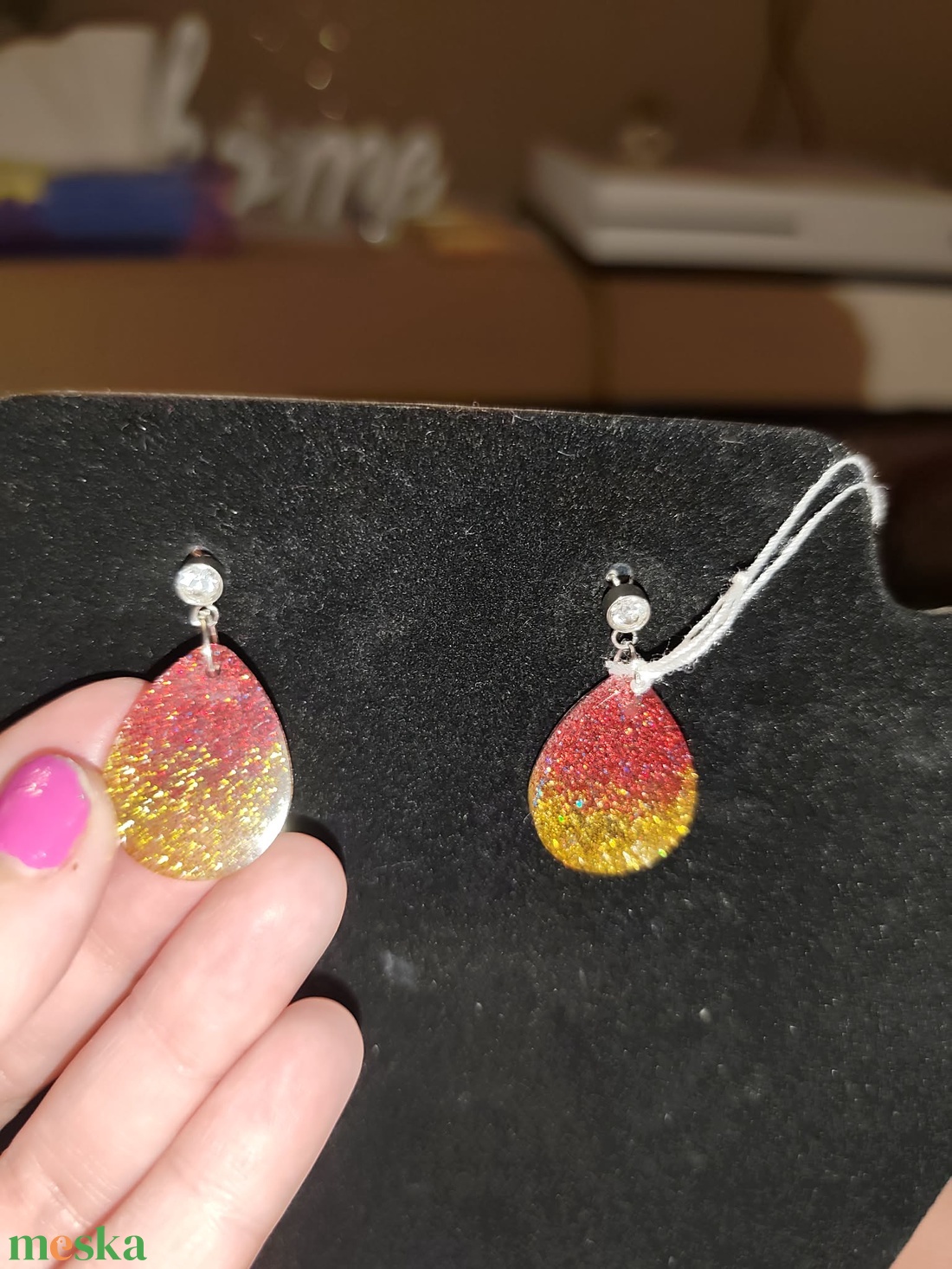 Summer fülbevaló - ékszer - fülbevaló - lógó csepp fülbevaló - Meska.hu