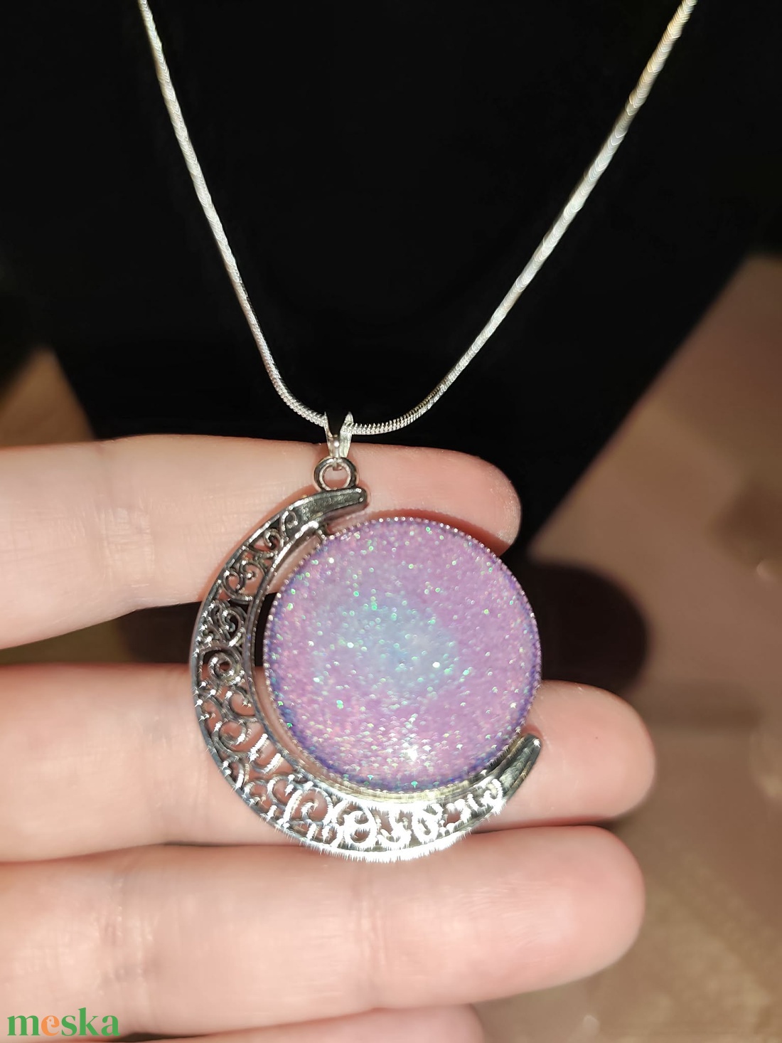 Forgatható színátmenetes nyaklánc - ékszer - nyaklánc - medálos nyaklánc - Meska.hu