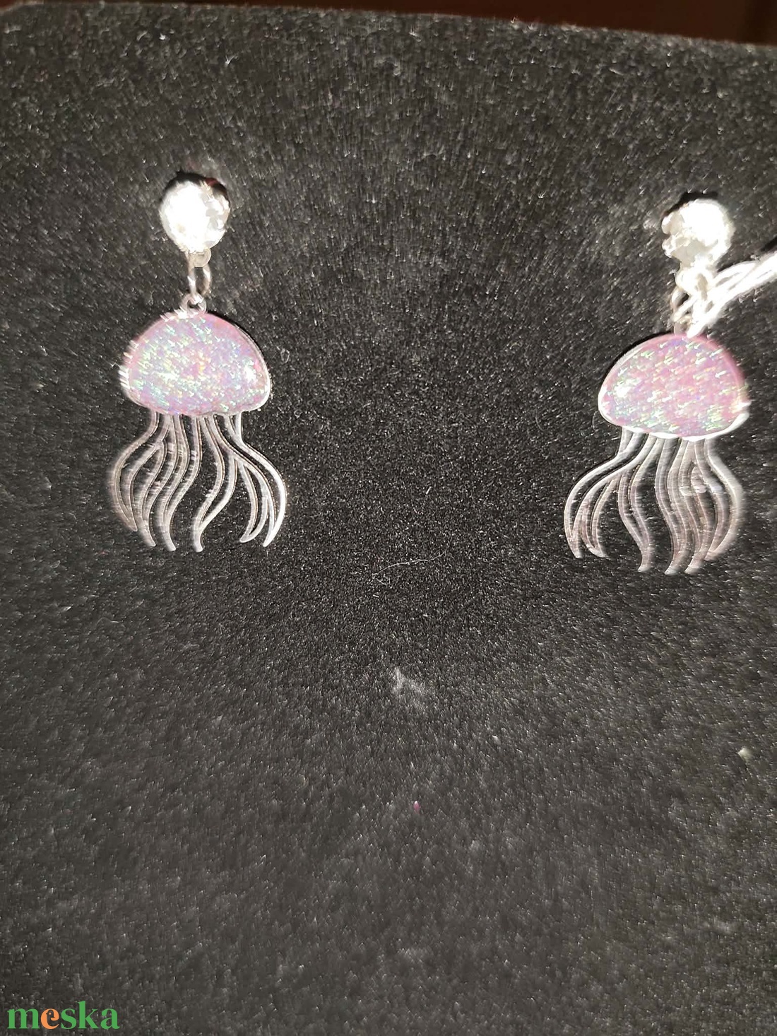 Medúza alakú szépséges fülbevaló - ékszer - fülbevaló - lógó fülbevaló - Meska.hu