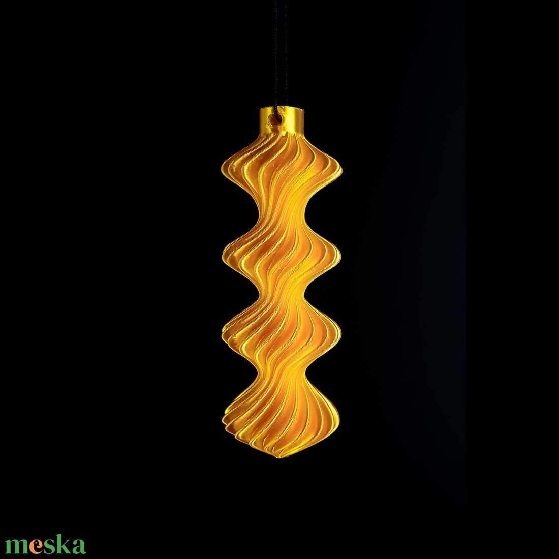 Négyes csavart karácsonyfadísz - karácsony - karácsonyi lakásdekoráció - karácsonyfadíszek - Meska.hu