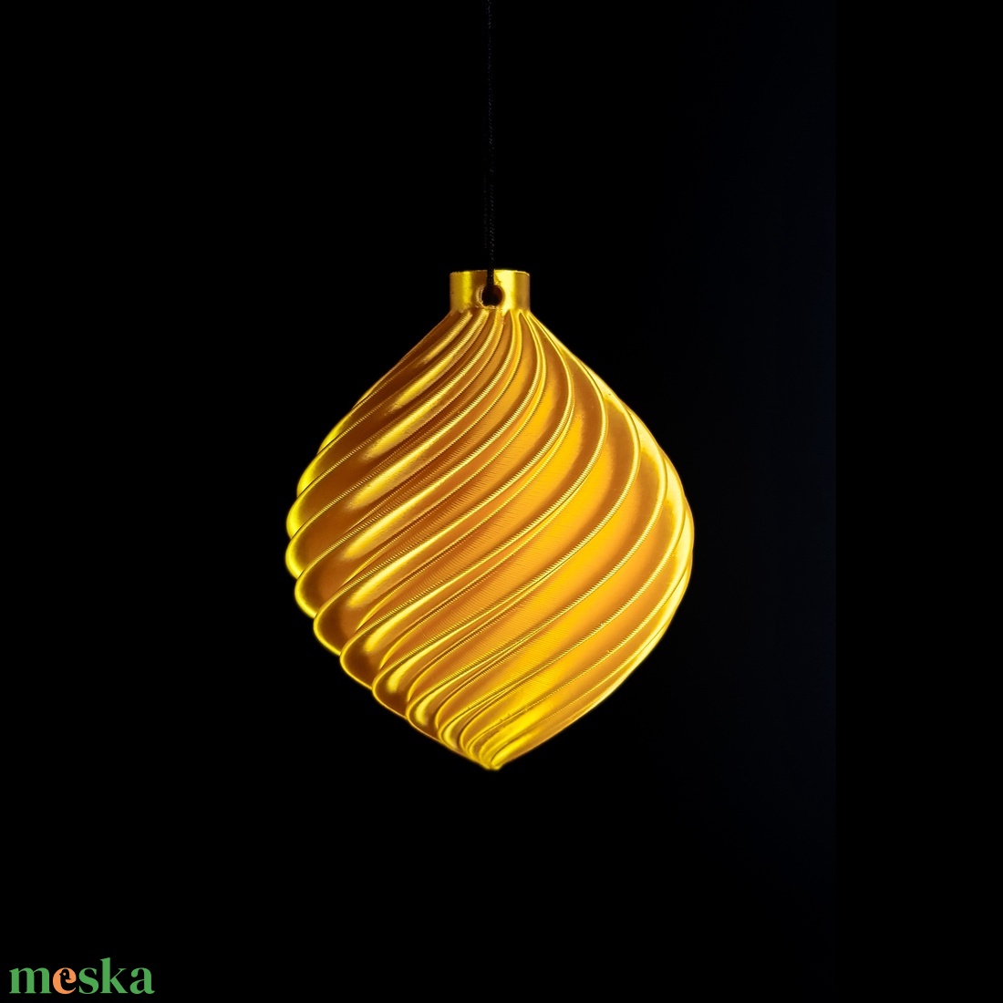 Spirál gyöngy karácsonyfadísz - karácsony - karácsonyi lakásdekoráció - karácsonyfadíszek - Meska.hu