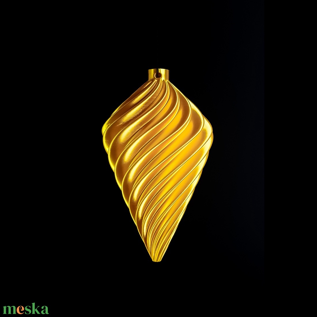 Spirál csepp karácsonyfadísz - karácsony - karácsonyi lakásdekoráció - karácsonyfadíszek - Meska.hu