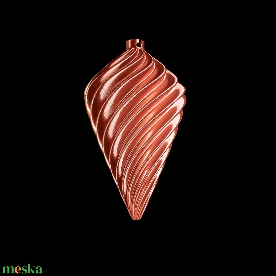 Spirál csepp karácsonyfadísz - karácsony - karácsonyi lakásdekoráció - karácsonyfadíszek - Meska.hu