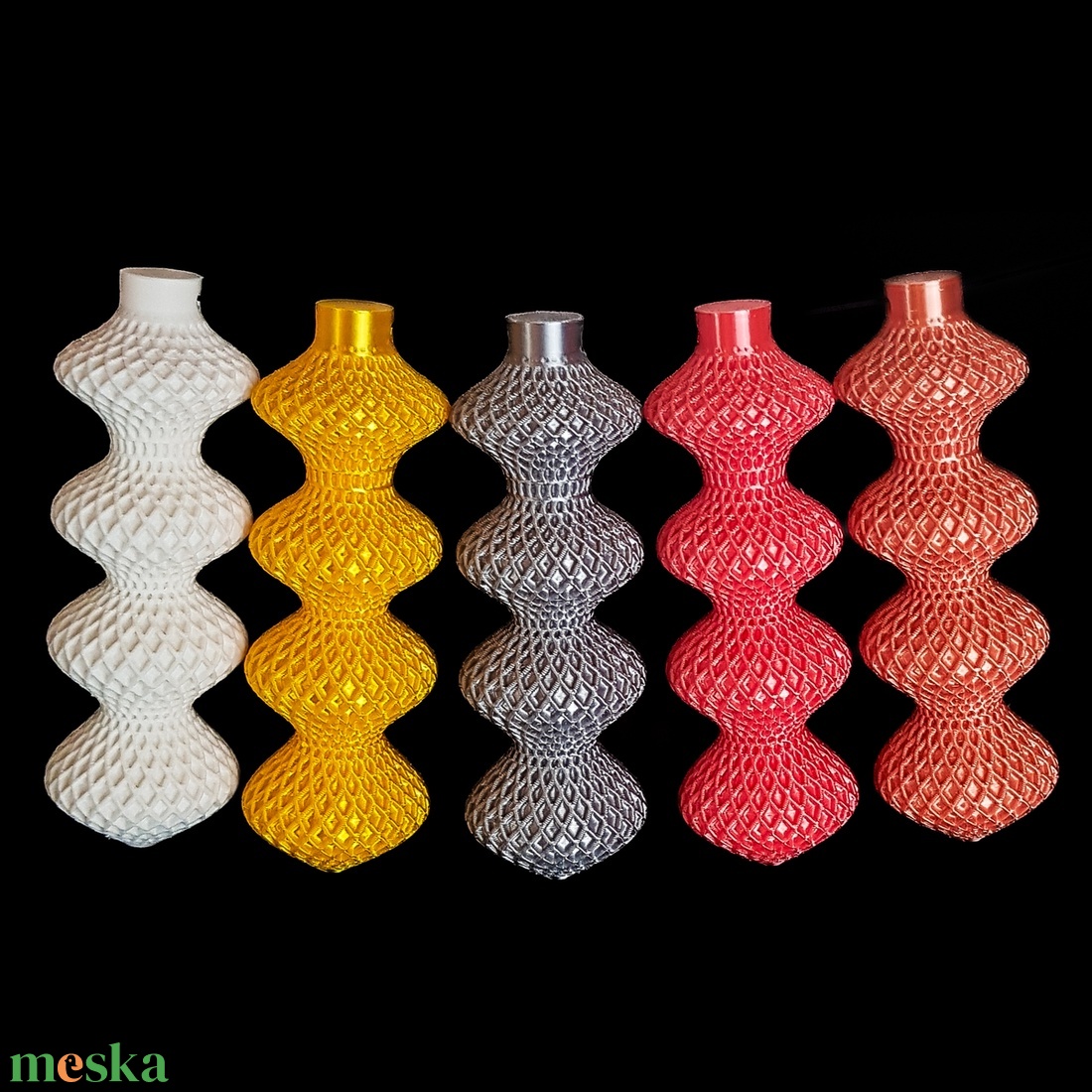 Négyes duplavonalas karácsonyfadísz - karácsony - karácsonyi lakásdekoráció - karácsonyfadíszek - Meska.hu