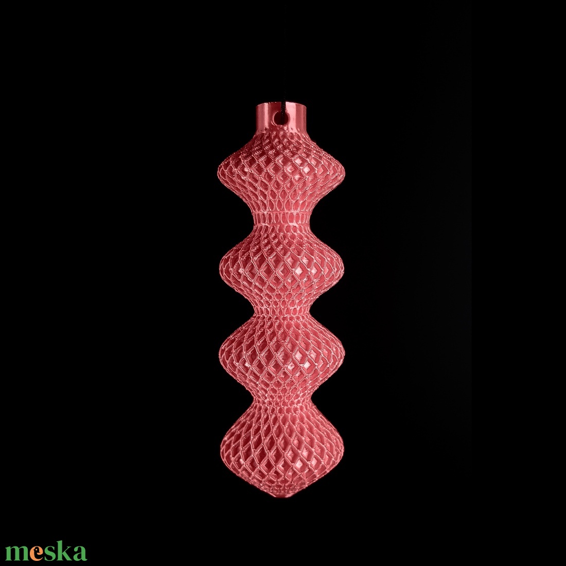 Négyes duplavonalas karácsonyfadísz - karácsony - karácsonyi lakásdekoráció - karácsonyfadíszek - Meska.hu