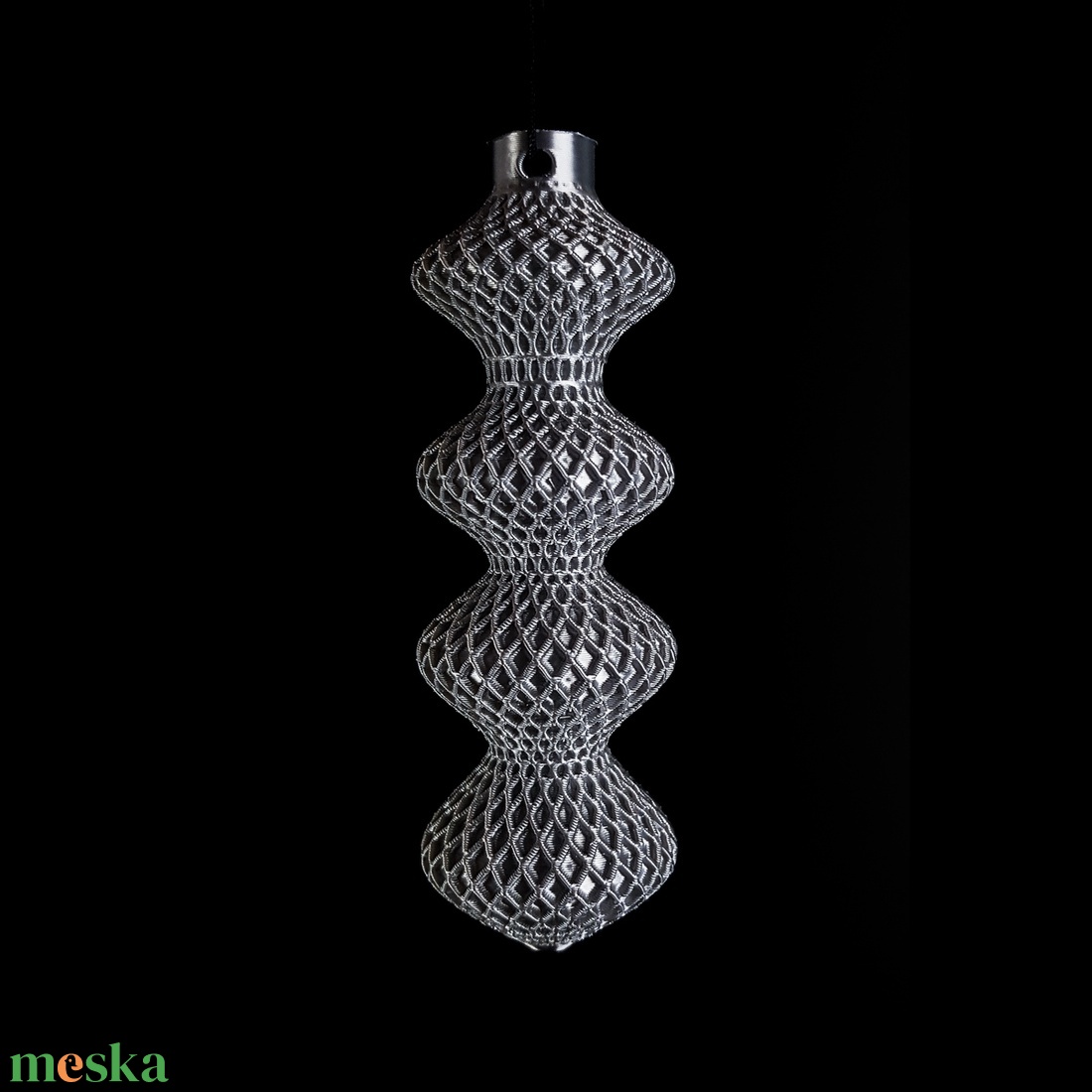 Négyes duplavonalas karácsonyfadísz - karácsony - karácsonyi lakásdekoráció - karácsonyfadíszek - Meska.hu