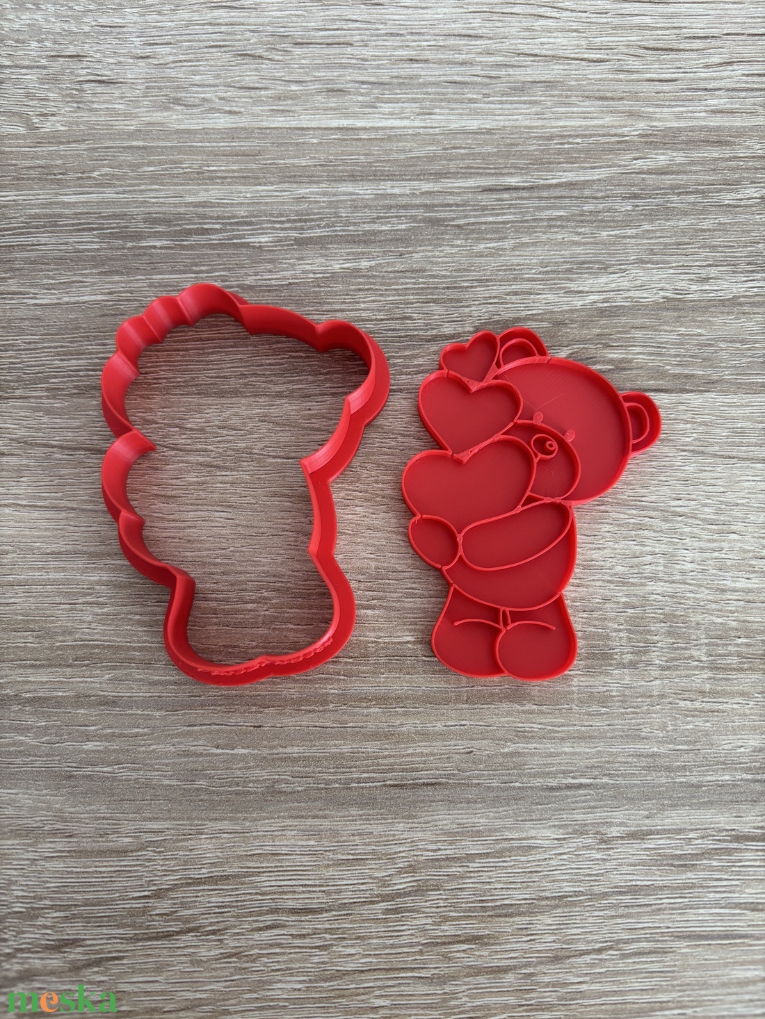 3D nyomtatott Valentin-napi macis sütikiszúró - otthon & életmód - konyhafelszerelés, tálalás - sütés, főzés - sütikiszúró - Meska.hu