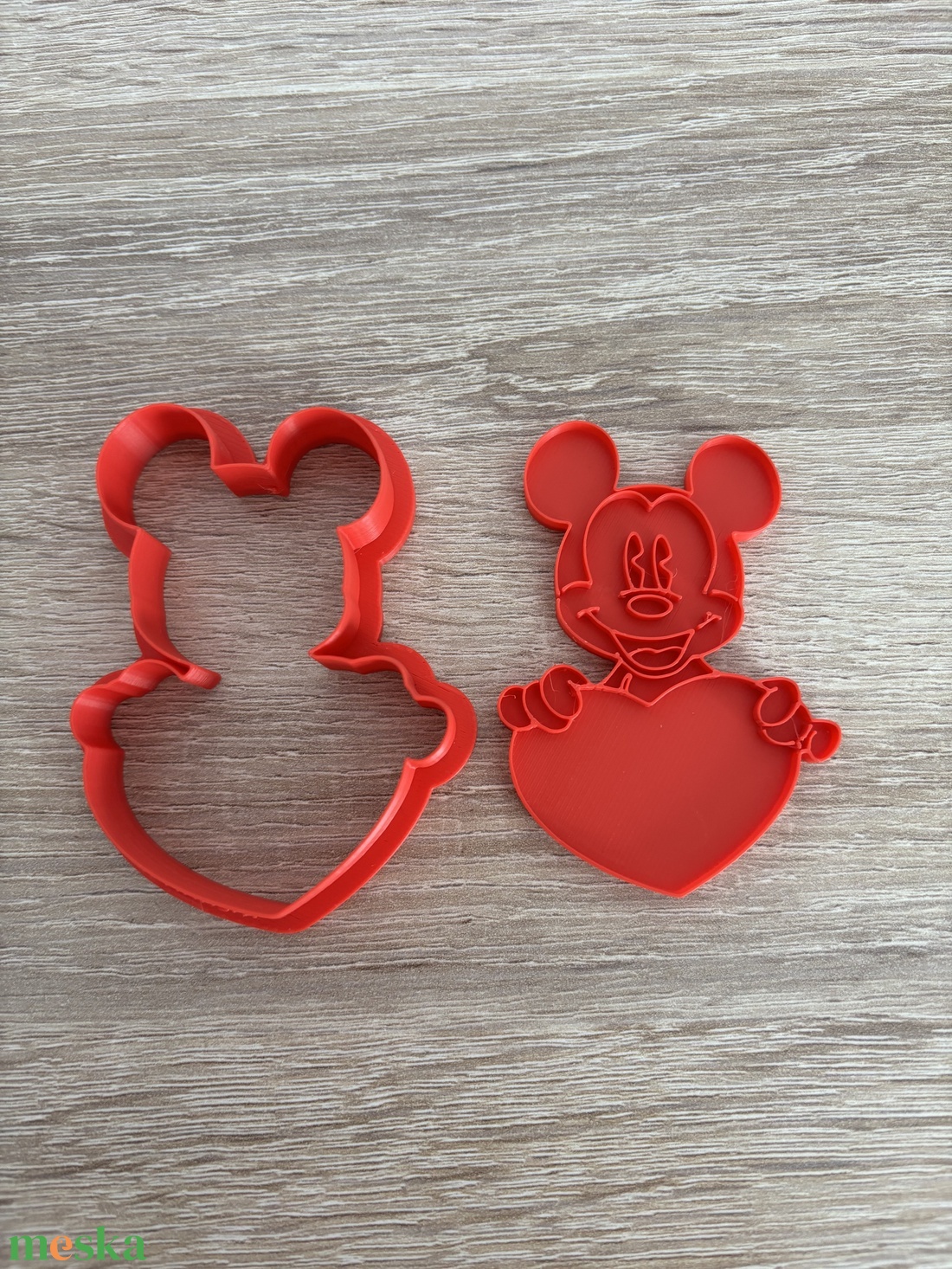 3D nyomtatott Valentin-napi Mickey sütikiszúró - otthon & életmód - konyhafelszerelés, tálalás - sütés, főzés - sütikiszúró - Meska.hu