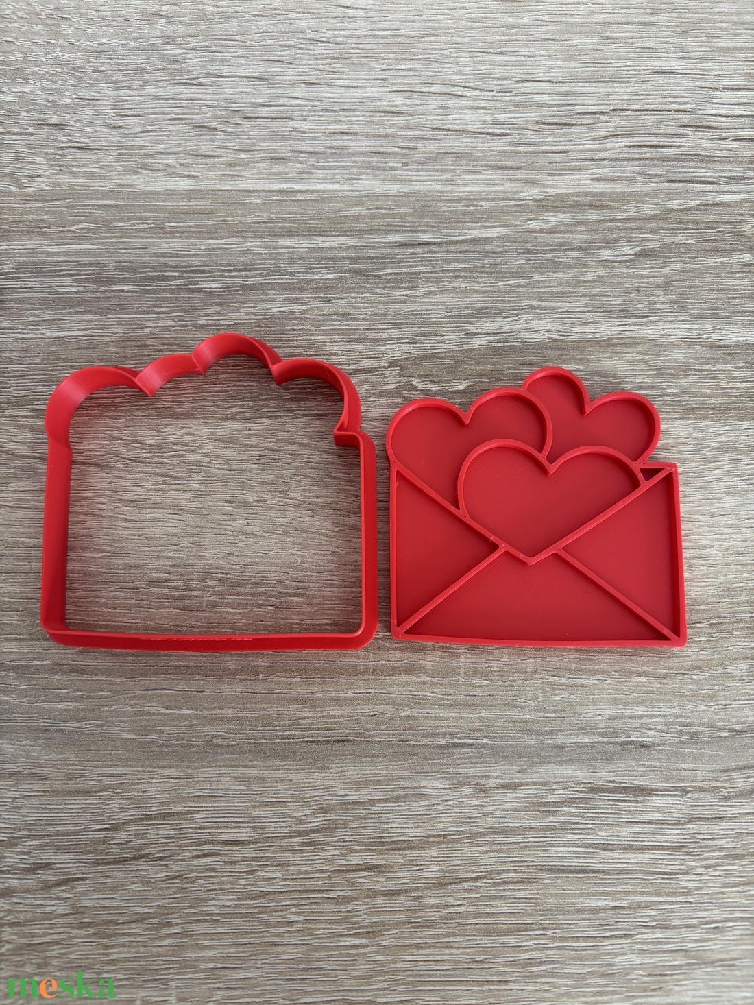 3D nyomtatott Valentin-napi boríték sütikiszúró - otthon & életmód - konyhafelszerelés, tálalás - sütés, főzés - sütikiszúró - Meska.hu