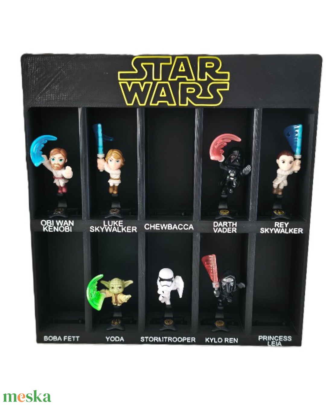 Star Wars kinder meglepetés figura tartó - kellékek & szerszámok - dekorációs kellékek - figurák - Meska.hu