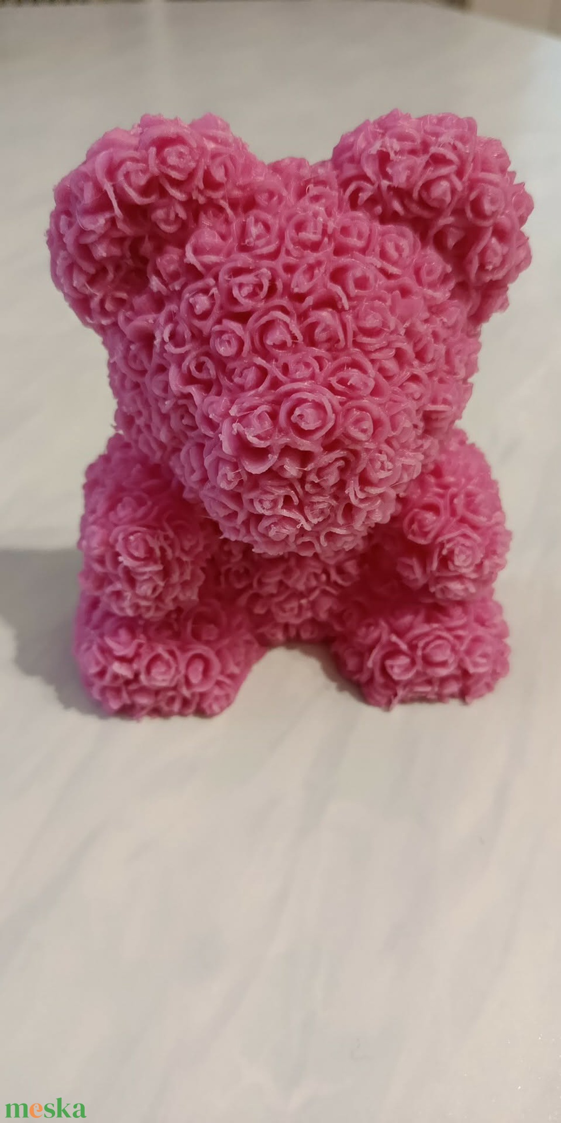 Rózsa maci - otthon & életmód - dekoráció - asztal és polc dekoráció - asztaldísz - Meska.hu