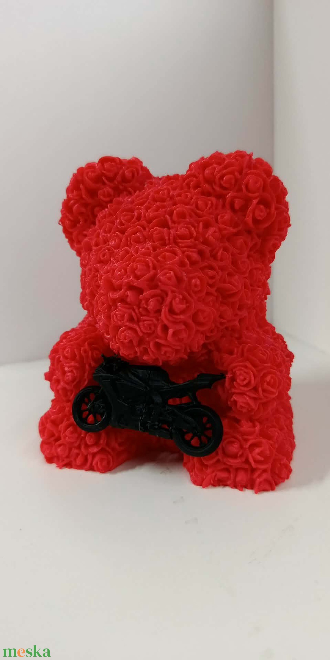 Rózsamaci motorral+talp egyedi megrendelésre - játék & sport - plüssállat & játékfigura - maci - Meska.hu