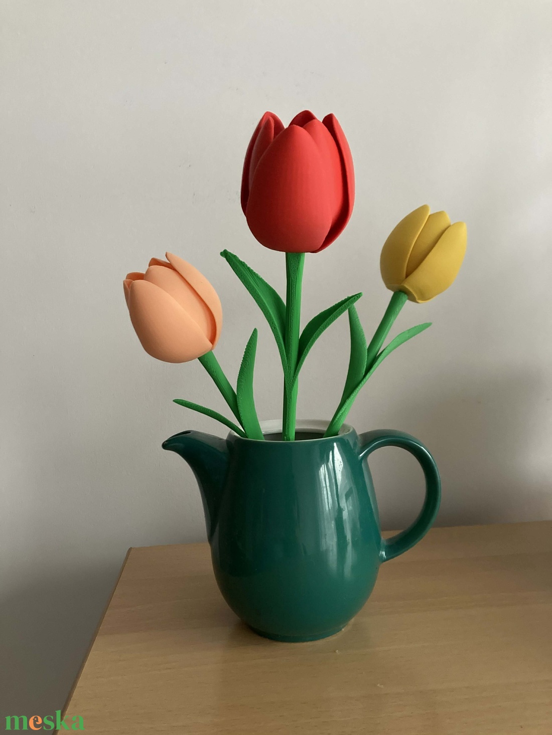 3D nyomtatott tulipán - otthon & életmód - virágdekoráció - virágdíszek - asztali virágdísz - Meska.hu