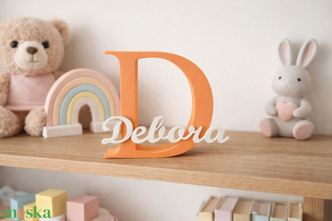 3D nyomtatott Névre szóló dekoráció - baba - mama - babaszoba dekoráció - babanév dekoráció - Meska.hu
