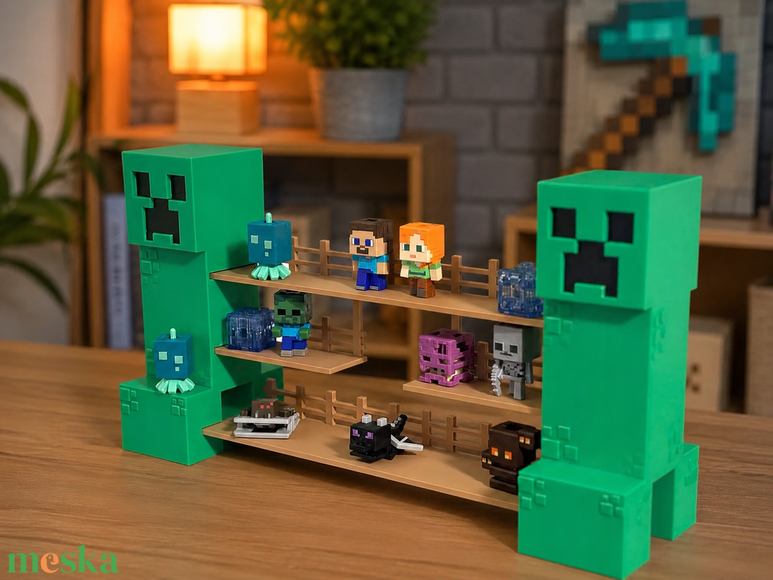Minecraft Kinder Joy állvány - otthon & életmód - dekoráció - asztal és polc dekoráció - díszdoboz - Meska.hu