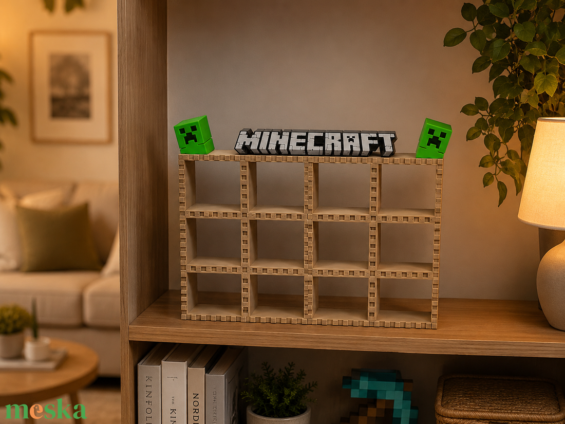 Minecraft Kinder Joy állvány - otthon & életmód - dekoráció - asztal és polc dekoráció - díszdoboz - Meska.hu