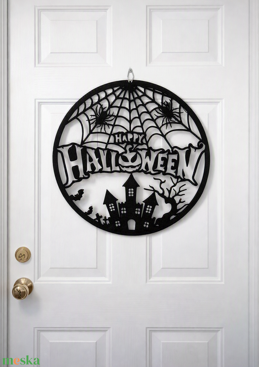 Halloween fali dekor/ ajtódísz - otthon & életmód - dekoráció - halloween - halloweeni ajtódíszek és ablakdíszek - Meska.hu