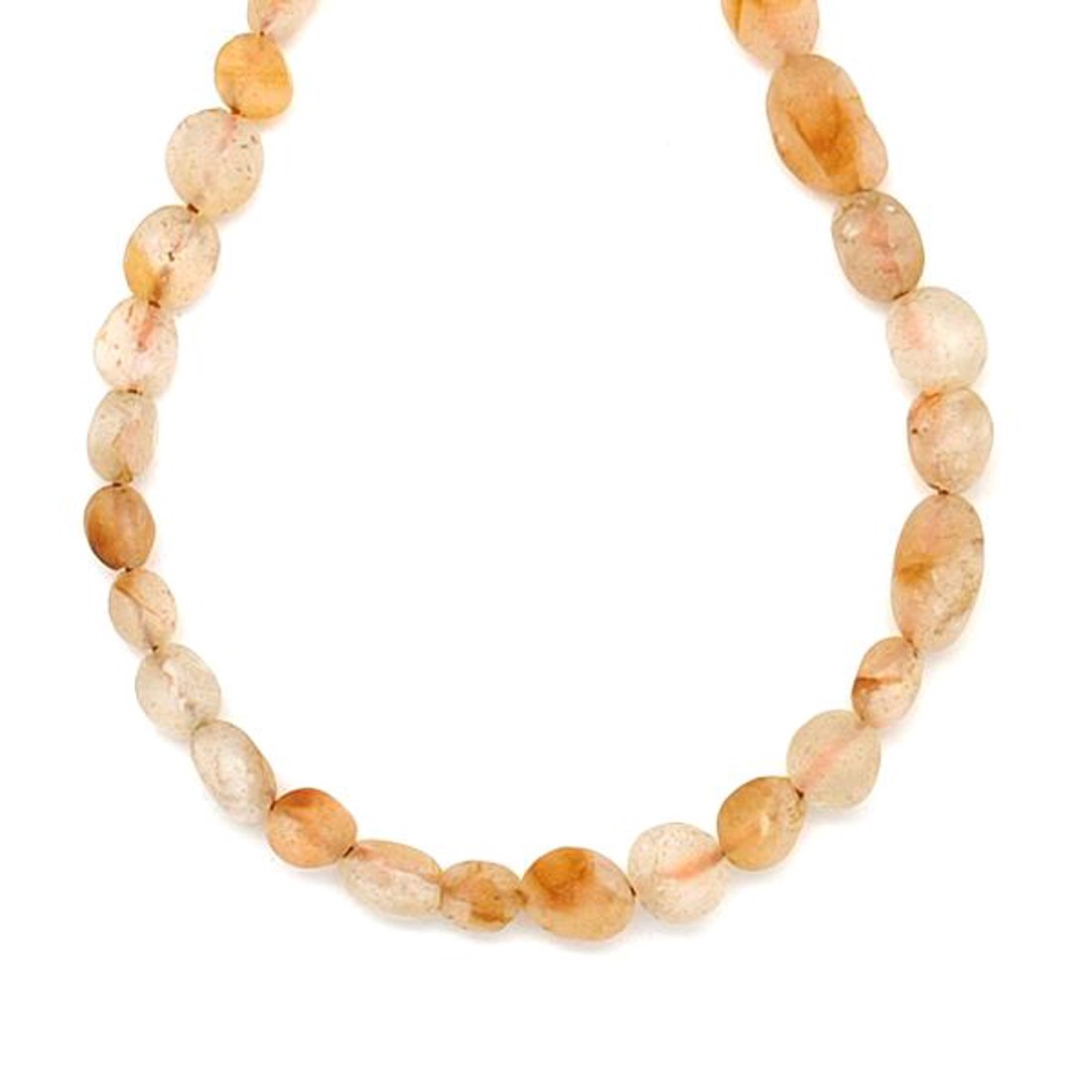 Citrin matt pebble 6-10mm  ékszerkészítő alapanyag (füzér) - kellékek & szerszámok - ásvány alapanyag - ásványfüzér - Meska.hu